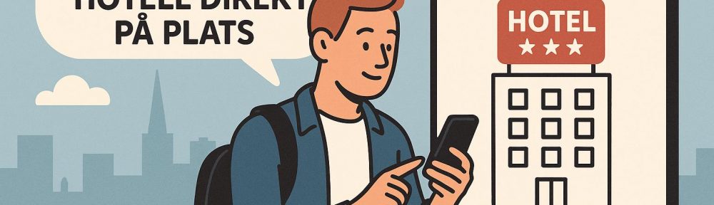 Hur du bokar sista minuten-hotell direkt på plats